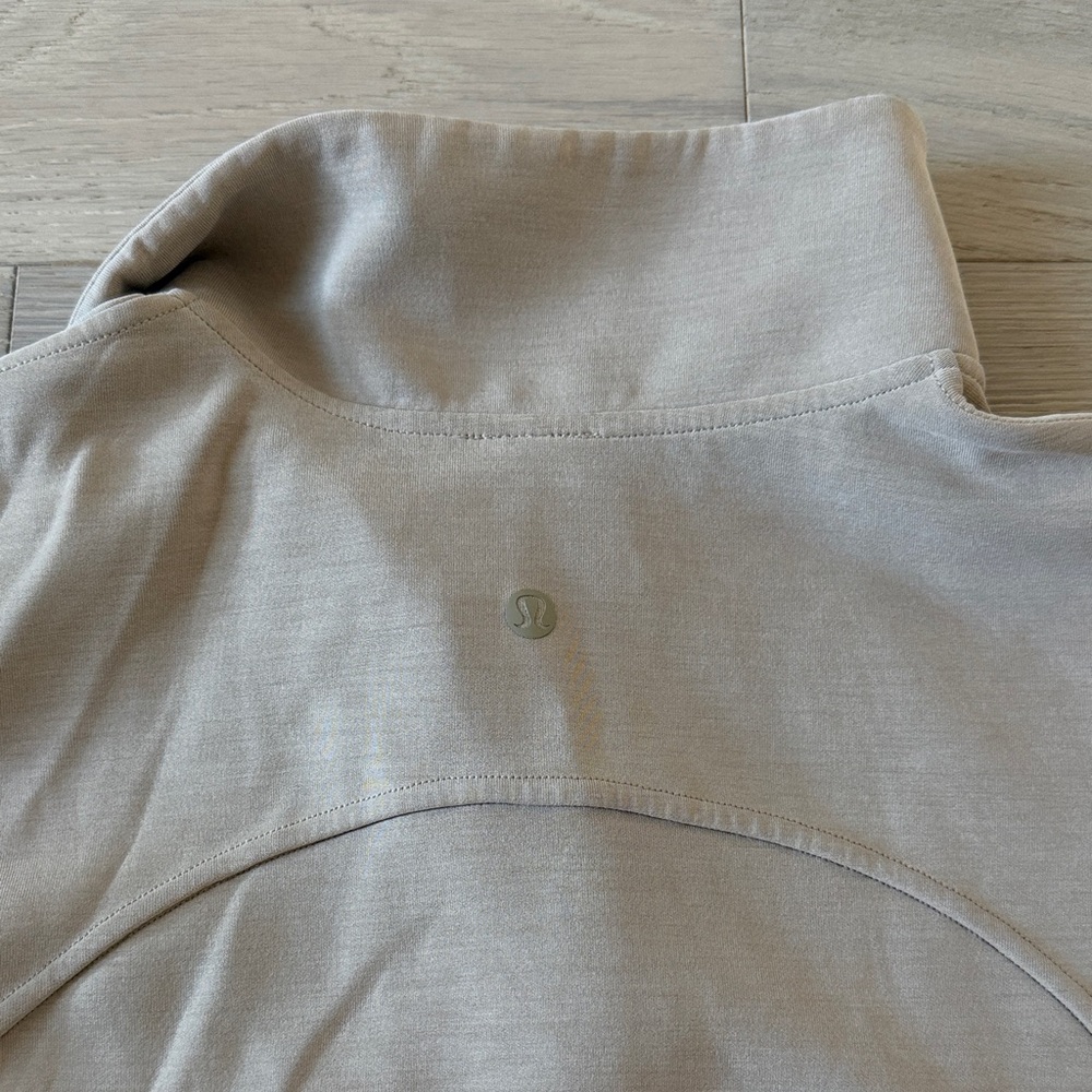 Lululemon Athletica Taupe Quarter-Zip Pullover - Picture 4 of 4